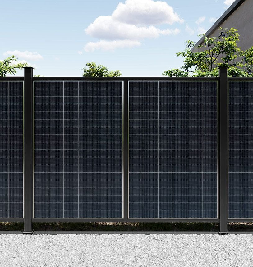 Solar-Fence - Innovativer Sichtschutz mit Solarmodul von Osmo Ansicht: Solar-Fence - Innovativer Sichtschutz mit Solarmodul von Osmo