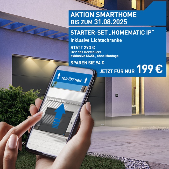 Smart Home Steurerung für Ihr Garagentor von Novoferm zum Aktionspreis Bild zur aktion Novofern: Smart Home Steurerung für Ihr Garagentor von Novoferm zum Aktionspreis